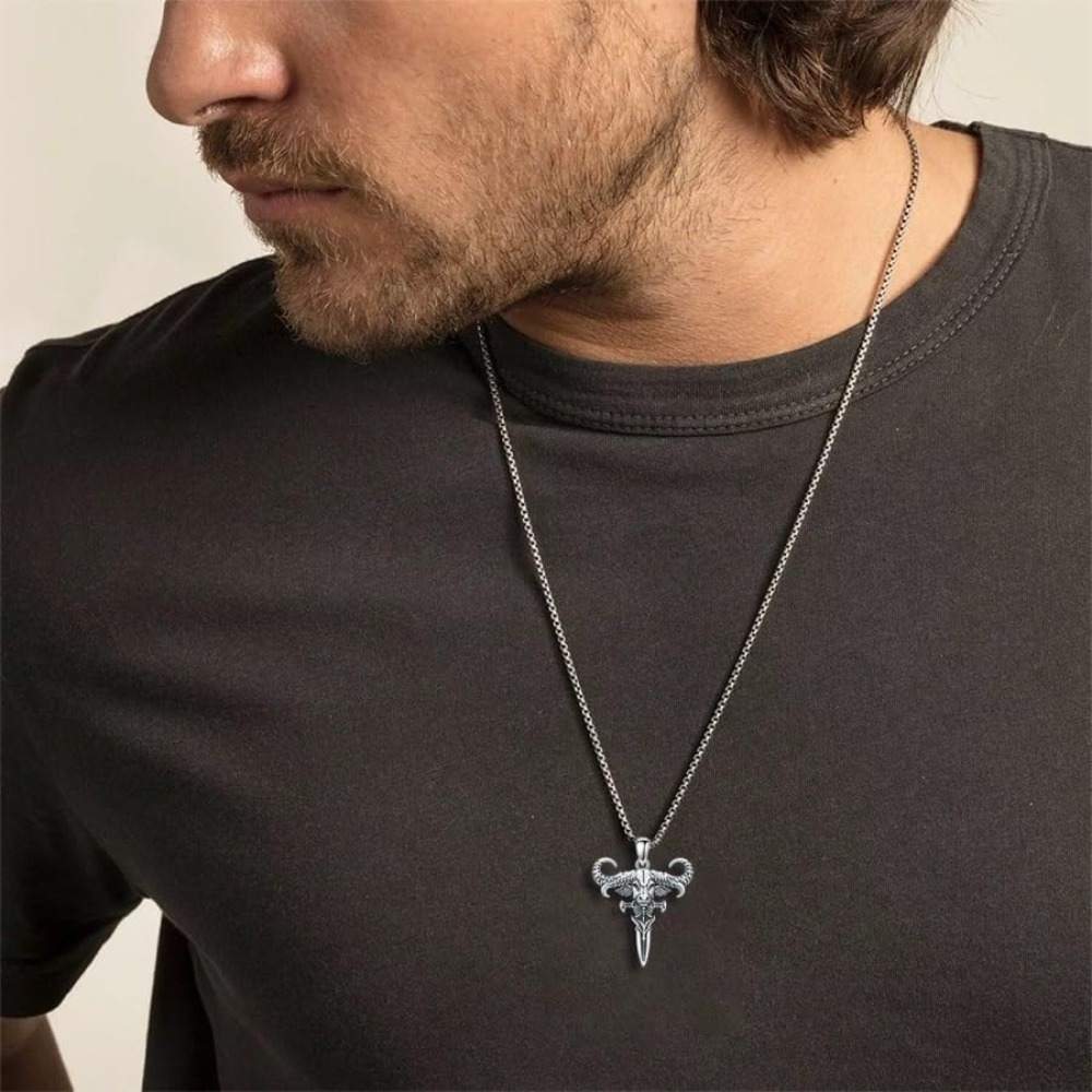 925 Sterling Silver Bull Head Pendant Necklace, Classic Gift